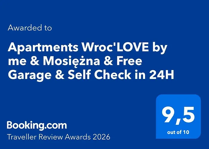 Apartment Wroc'love By Me & Mosiezna & Free Garage & Self Check In 24h